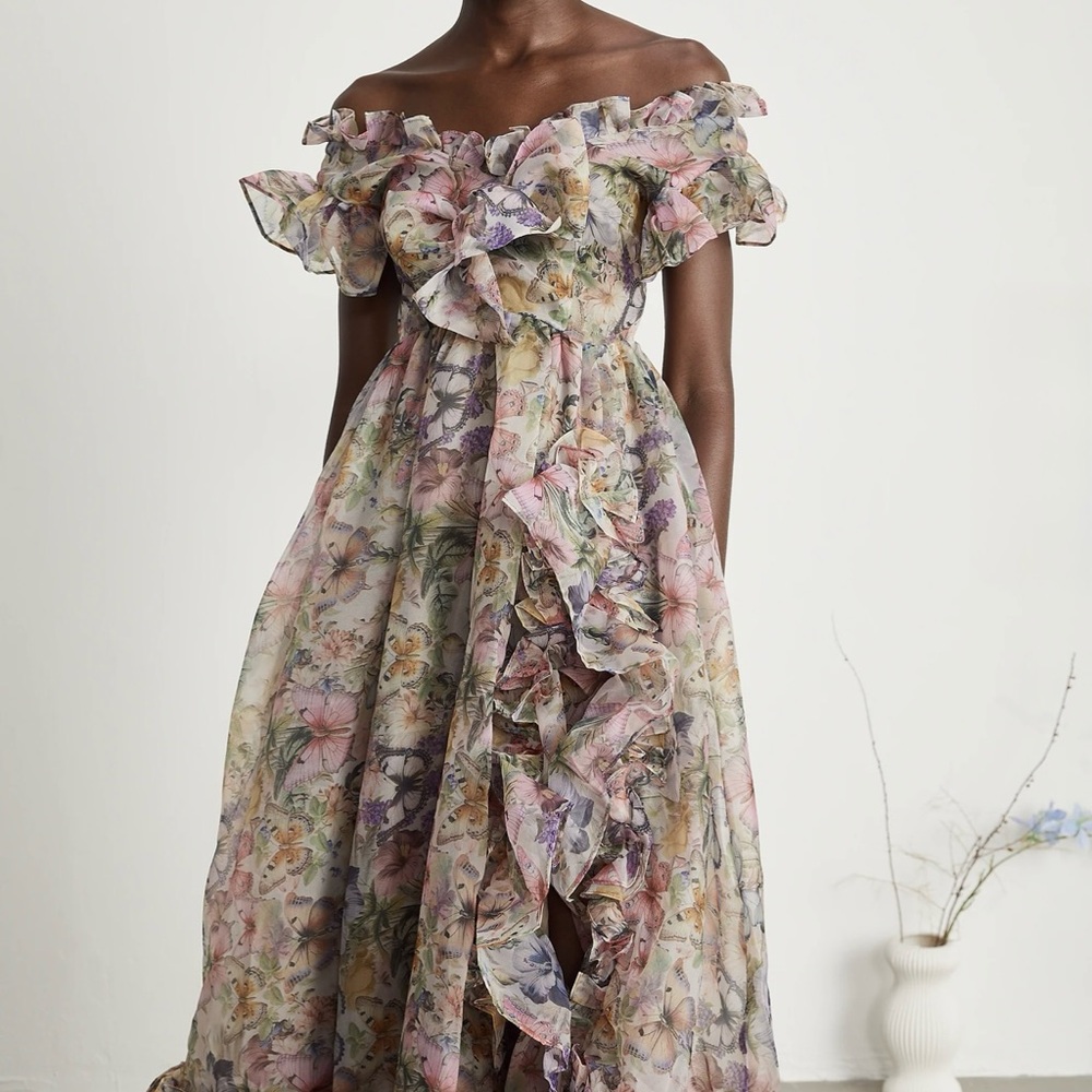 Floral Off-Shoulder Dress